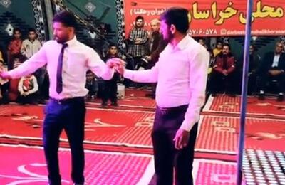 رقص جالب این دو مرد ایرانی، کاربران را شاد کرد