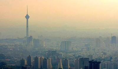 وضعیت هوای تهران نارنجی است/ هوا همچنان آلوده