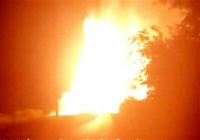 ببینید | انفجار در خط انتقال گاز سراسری کشور در بروجن