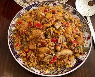 طرز پخت یک پلوی خوشمزه با طعم متفاوت