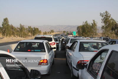 ترافیک سنگین در آزادراه‌های قزوین - کرج - تهران