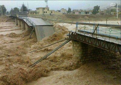 سیلاب مسیر اصلی دسترسی به بازارچه سومار را قطع کرد