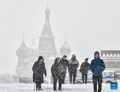 مسکو امسال شاهد بارش برف بیشتر از میانگین بوده است
