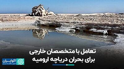تعامل با متخصصان خارجی برای بحران دریاچه ارومیه