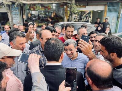 لحظه دیدنی هیجان بانوی گیلانی با حضور احمدی‌نژاد | رویداد24