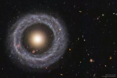 تصویر روز ناسا: جسم هوگ، کهکشان حلقه‌ای