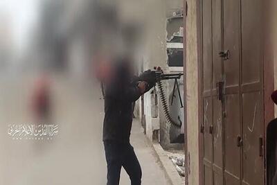 ضربه مهلک مبارزان گردانهای قدس به نظامیان صهیونیست در غزه+فیلم