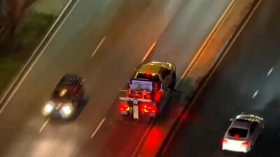 فیلم تعقیب و گریز نفس‌گیر پلیس با کامیون سرقتی  !