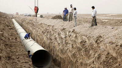 انتقال ۲۰۰ میلیون متر مکعب آب شیرین از خلیج فارس به فلات مرکزی