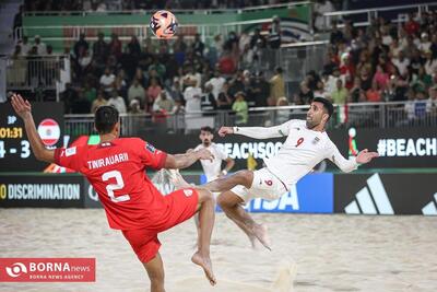 دیدار تیم های ملی فوتبال ساحلی ایران - تاهیتی