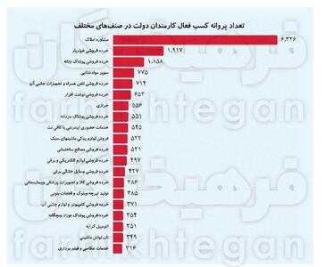 ۴۰ هزار نفر، هم کارمند دولت هستند، هم بخش خصوصی