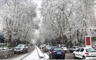 بارش باران و برف در برخی نقاط تهران