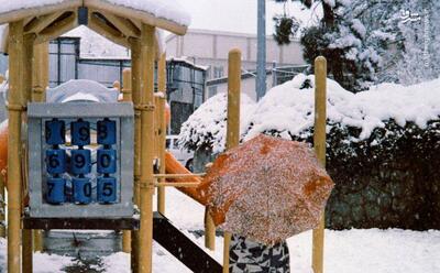 عکس/ خاطرات شیرین روزهای برفی