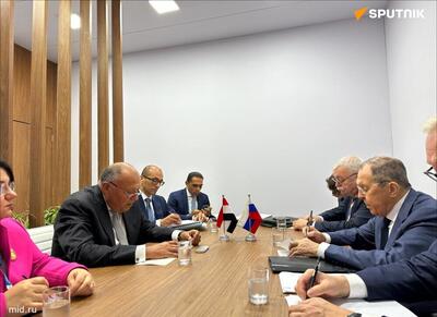 وزرای خارجه روسیه و مصر دیدار کردند