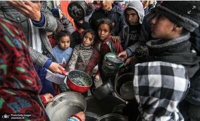 ببینید/ اعتراض کودکان غزه به گرسنگی و محاصره