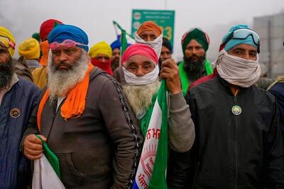 تداوم تظاهرات اعتراضی کشاورزان هندی