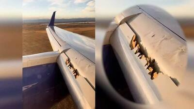 فرود اضطراری هواپیمای مسافربری آمریکایی به دلیل کنده شدن بخشی از بال (فیلم)