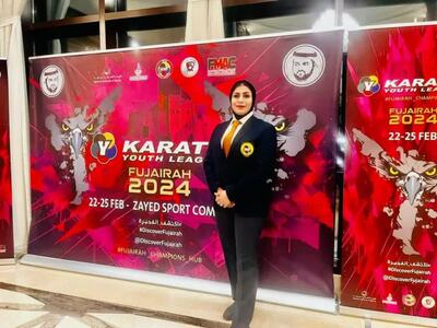 قضاوت بانوی چهارمحال و بختیاری در لیگ جهانی کاراته وان جوانان