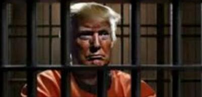 ترامپ حتی از پشت میله های زندان می تواند رئیس جمهور باشد(+عکس)