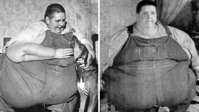 مردی با 635 کیلوگرم وزن! (عکس)