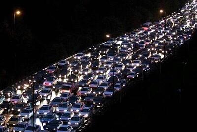 ترافیک سنگین شبانه در خروجی‌های مازندران