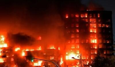 افزایش قربانیان آتش‌سوزی وسیع برج مسکونی در اسپانیا