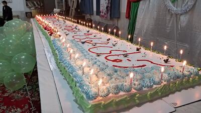 کیک ۶ متری جشن میلاد منجی