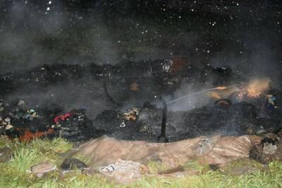 جان باختن ۲ کودک بر اثر آتش‌سوزی در یک چادر عشایری در اصلاندوز