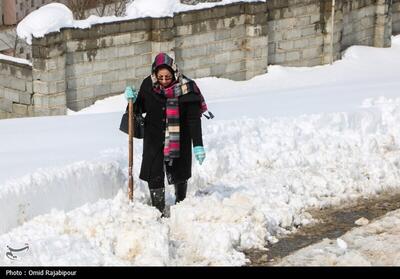 (تصاویر) بارش برف در روستاهای اشکورات گیلان