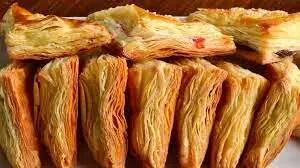 طرز تهیه شیرینی پفکی چند لایه + فیلم