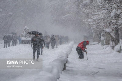 بارش برف در نطنز به بیش از ۵۰ سانتی‌متر رسید