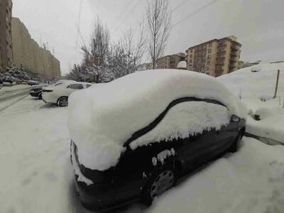 تصویر برف نیم‌متری محله‌ای در تهران | رویداد24