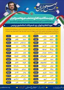رائفی‌پور لیست انتخاباتی خود را منتشر کرد