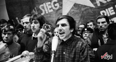 عکس/ رودی دوچکه از رهبران جنبش دانشجویی آلمان در دهه ۶۰ میلادی
