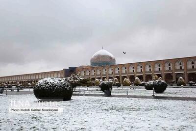اولین برف شهر اصفهان