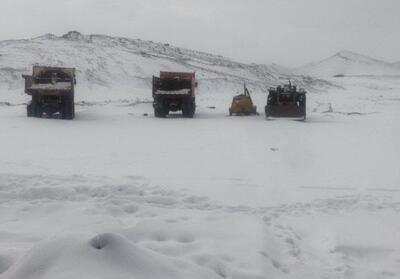 آخرین وضعیت بارش برف در محورهای تایباد