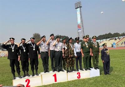 مدال نقره تیم ریکرو ایران در مسابقات ارتش‌های جهان - تسنیم