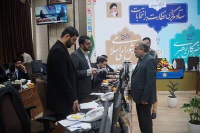 بازدید اعضای شورای نگهبان از ستاد مرکزی نظارت بر انتخابات