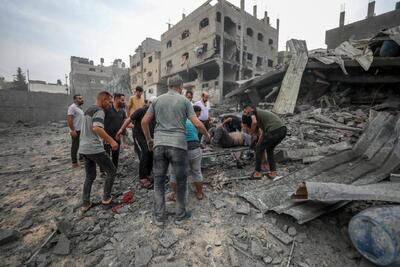 بمباران محل اسکان آوارگان فلسطینی