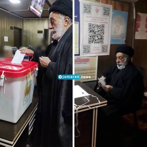 حضور سید هادی خامنه ای در انتخابات