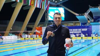 شناگر جوان ایرانی طلای تاریخی سرعت را صید کرد