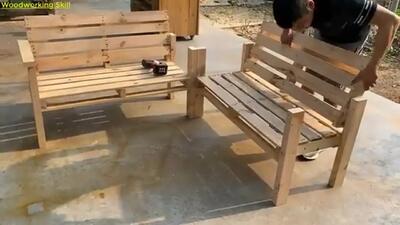 (ویدئو) یک ایده جالب و درخشان برای تبدیل کردن پالت چوبی به یک مبل راحتی زیبا