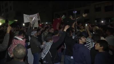 تظاهرات اردنی‌ها مقابل سفارت رژیم صهیونیستی