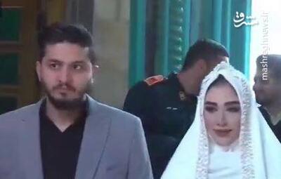 فیلم/ حضور عروس و داماد با شناسنامه در انتخابات