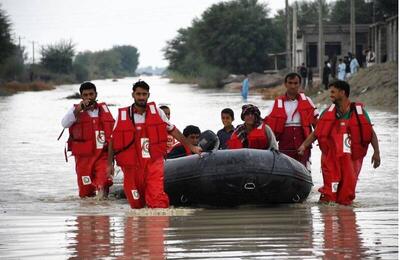 وقوع سیلاب و اسکان اضطراری مردم در چابهار