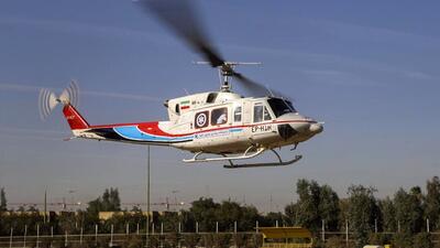 پرواز هلیکوپتر امداد برای نجات جان مرد ورامینی
