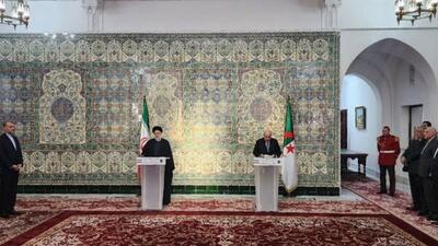 رئیسی: مسئولان عالی ایران و الجزایر مصمم به توسعه روابط اقتصادی و تجاری سیاسی هستند