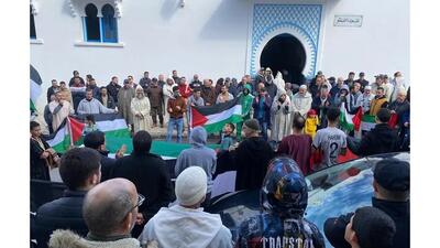 تظاهرات گسترده مراکشی‌ها برای توقف جنگ غزه