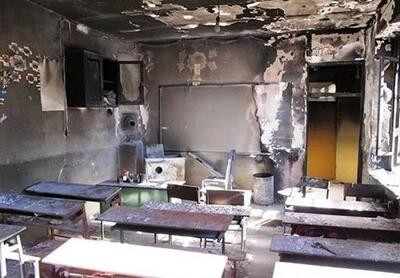 آتش سوزی در مدرسه دخترانه شاهد ارومیه