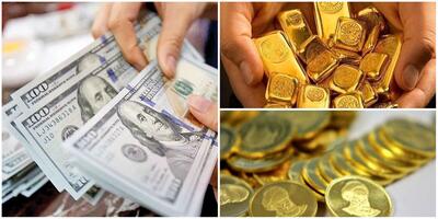 قیمت دلار، سکه و طلا در بازار امروز سه‌شنبه ۱۵ اسفند ۱۴۰۲| صعود محسوس قیمت‌ها